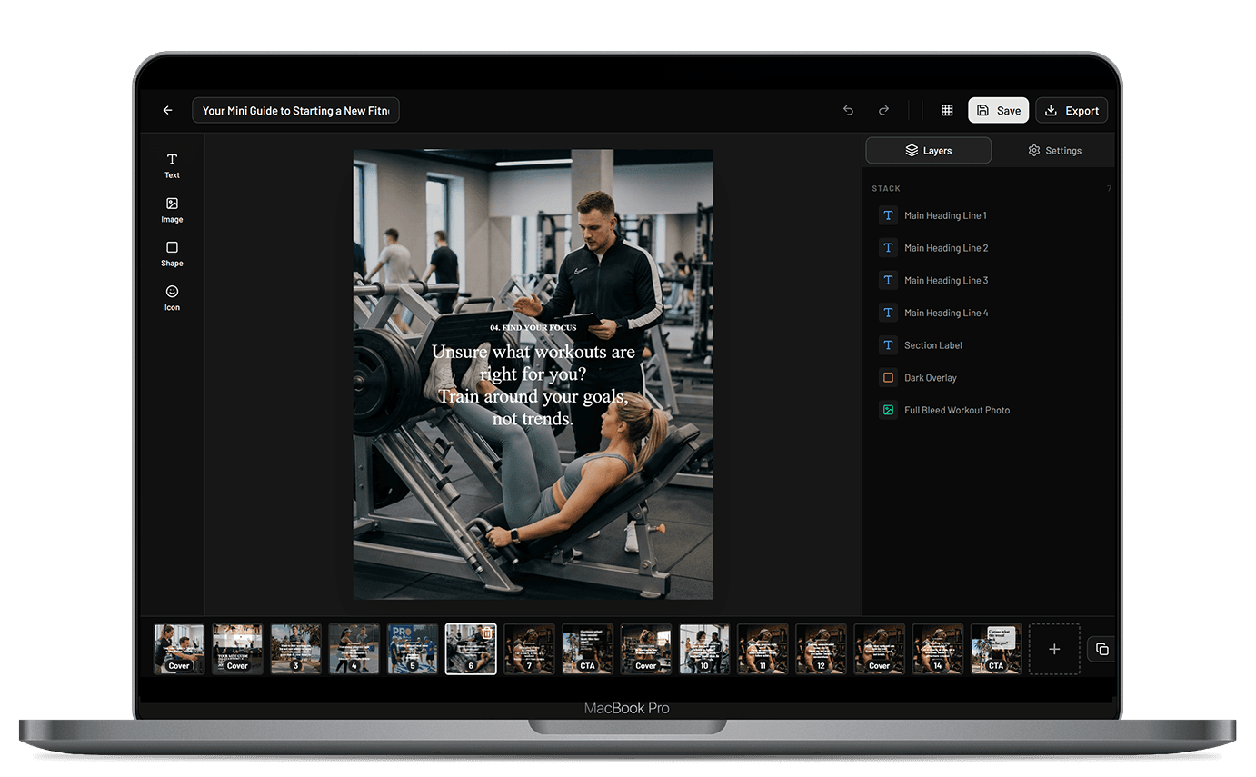 Image editor interface